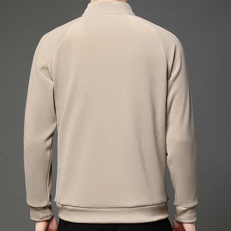 💖Limited Sale 50% OFF💖Men's Solid Half Zip Long-Sleeve Tops