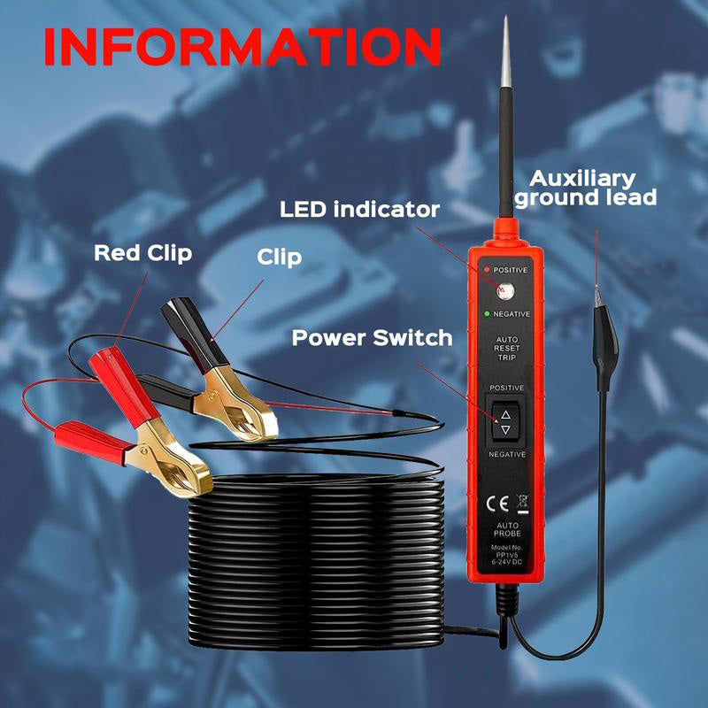 🌈Limited Sale 50% OFF🎉6-24V DC Automotive Electrical System Circuit Tester