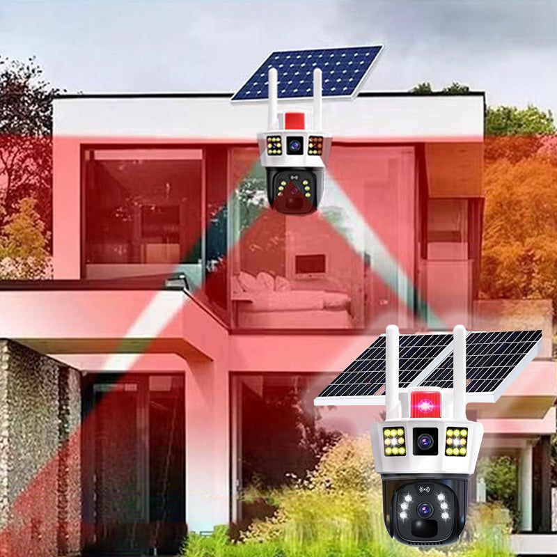 🔥Limited Time 50% Off 🔥360° Smart Solar Surveillance Camera with Three-screen Monitoring【✈️free shipping 】