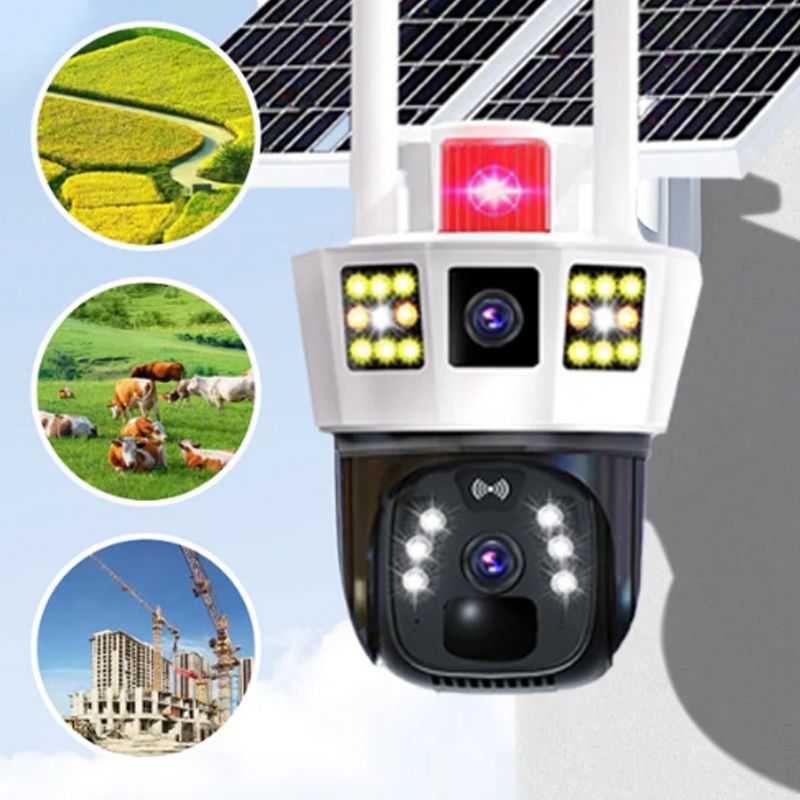 🔥Limited Time 50% Off 🔥360° Smart Solar Surveillance Camera with Three-screen Monitoring【✈️free shipping 】