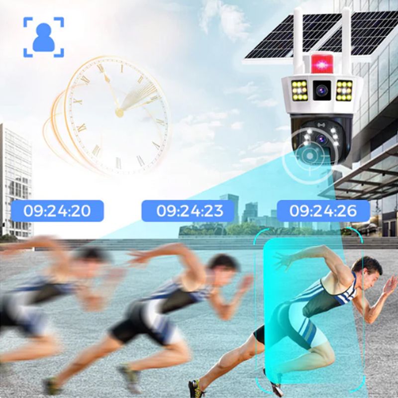 🔥Limited Time 50% Off 🔥360° Smart Solar Surveillance Camera with Three-screen Monitoring【✈️free shipping 】