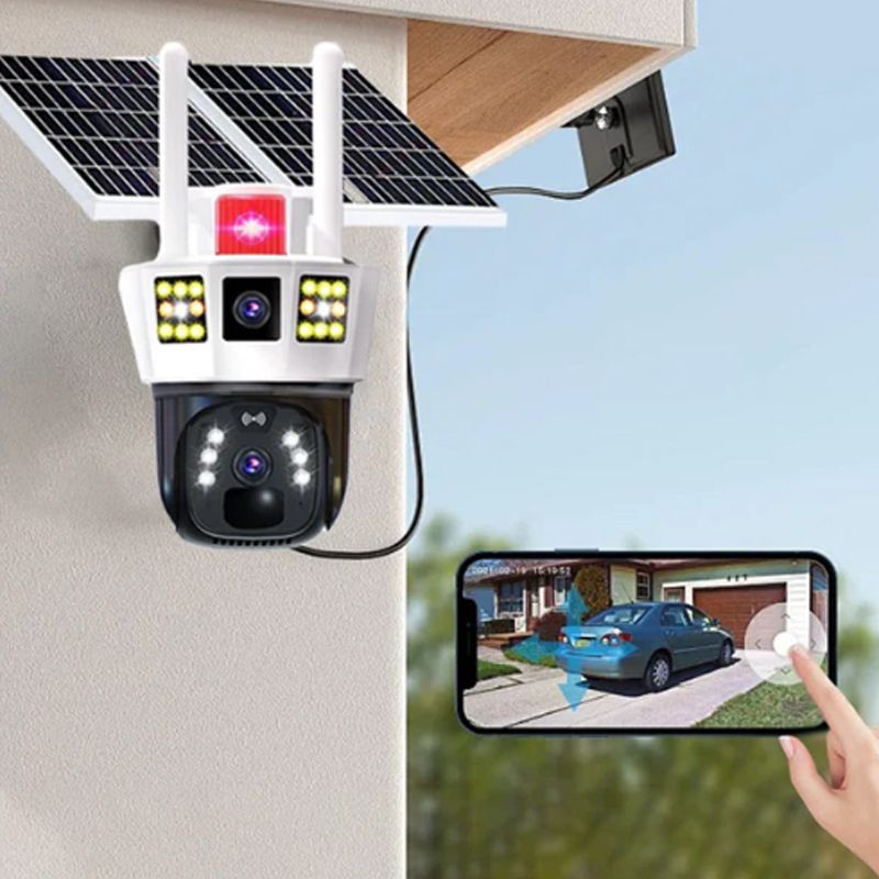 🔥Limited Time 50% Off 🔥360° Smart Solar Surveillance Camera with Three-screen Monitoring【✈️free shipping 】