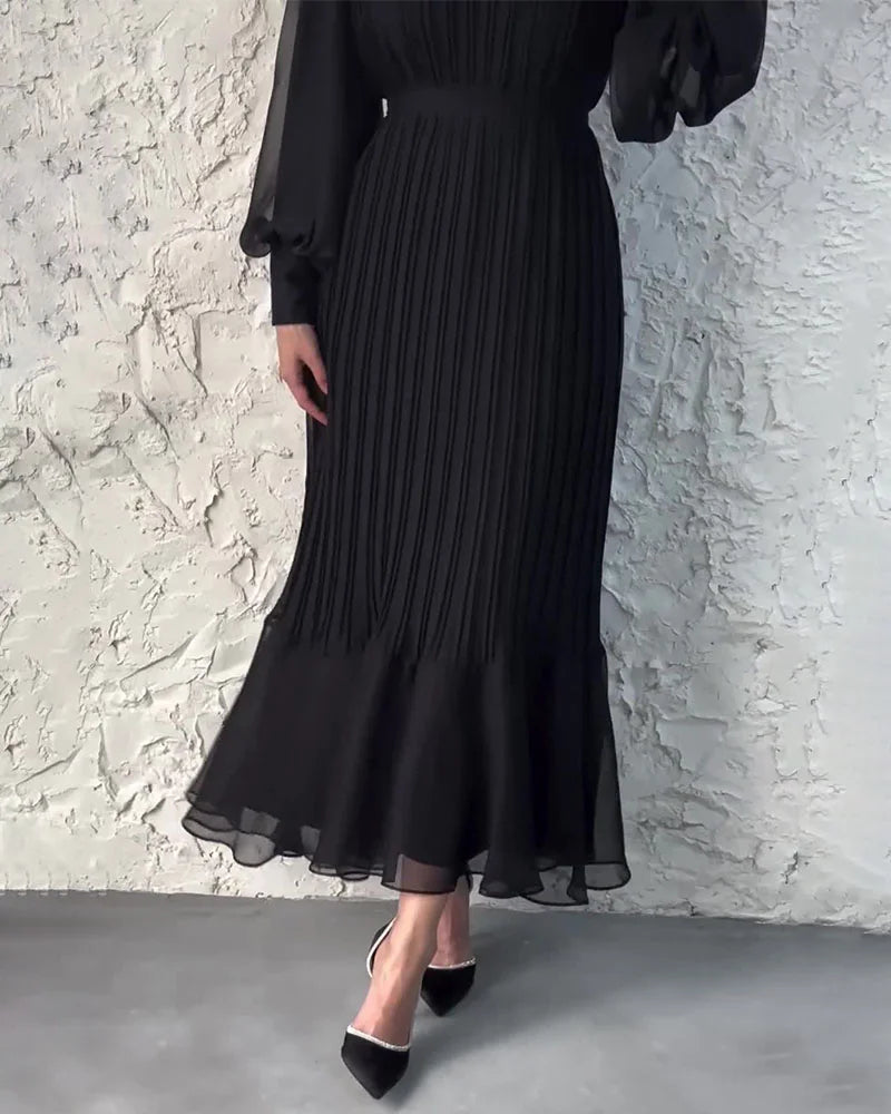 💖Limited Sale 50% OFF💖Sophisticated long pleated dress