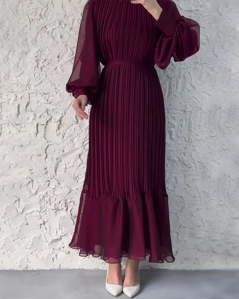 💖Limited Sale 50% OFF💖Sophisticated long pleated dress