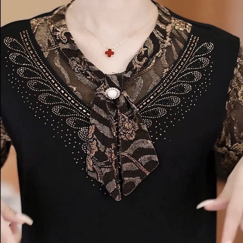 💖Limited Sale 50% OFF💖Elegant Thickened Warm Leopard Print Top