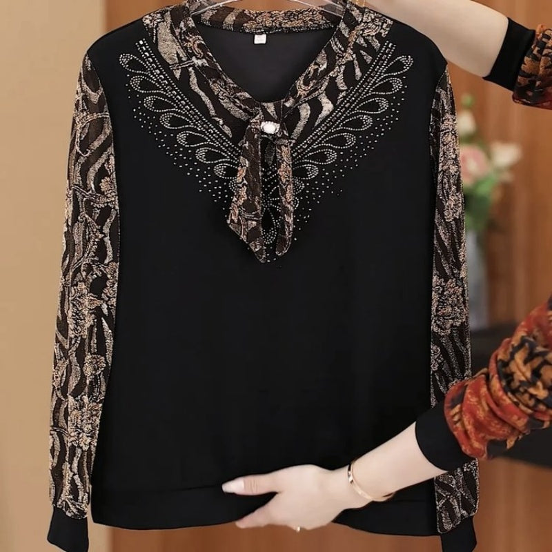 💖Limited Sale 50% OFF💖Elegant Thickened Warm Leopard Print Top