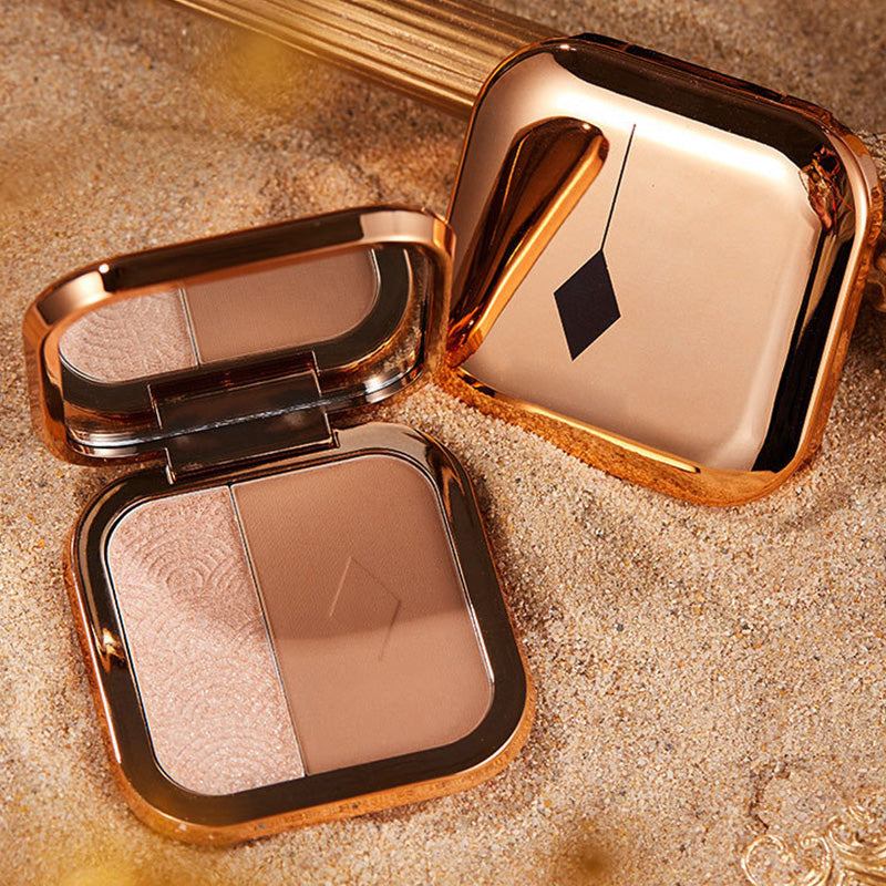 💖Limited Sale 50% OFF💖Two Tone Highlighter Contour Powder Palette
