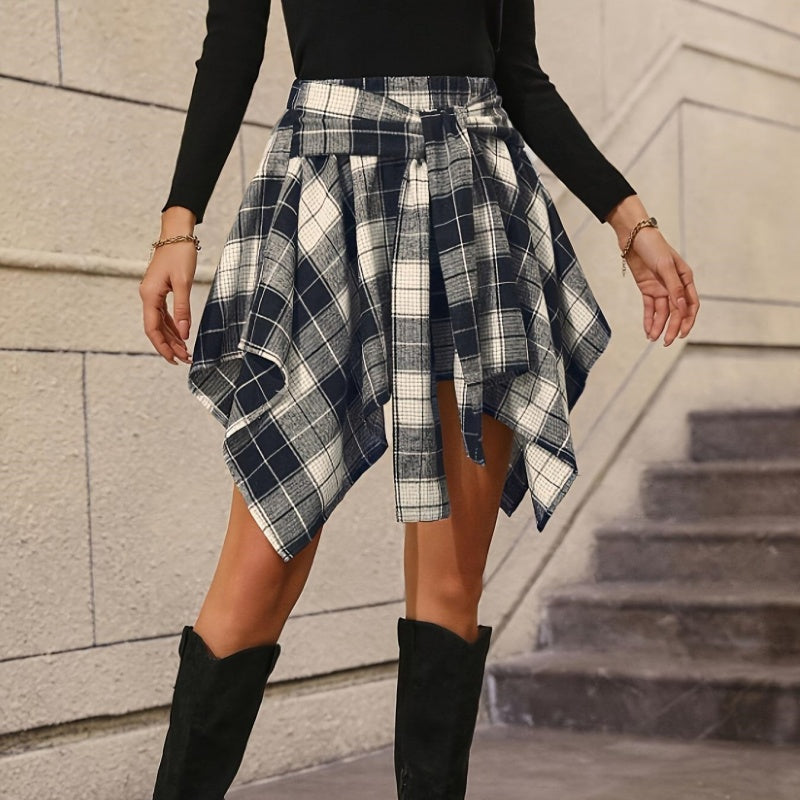 💖Limited Sale 50% OFF💖Women's Plaid High Waisted Pleated Skirt