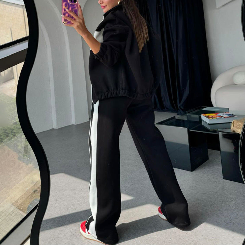 💖Limited Sale 50% OFF💖Women's Two-Piece Color-Block Tracksuit