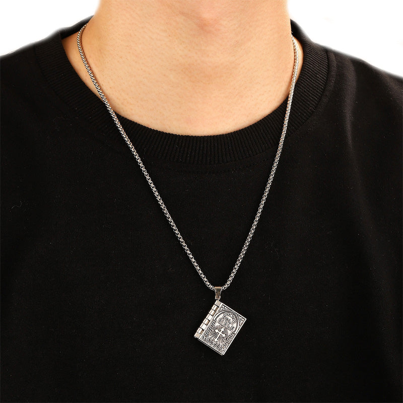 🔥Hot Sale 50% Off🔥Vintage Bible Pendant Necklace
