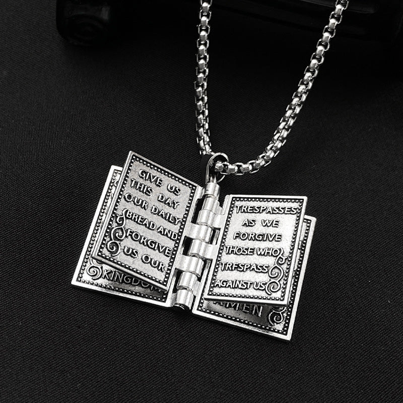 🔥Hot Sale 50% Off🔥Vintage Bible Pendant Necklace
