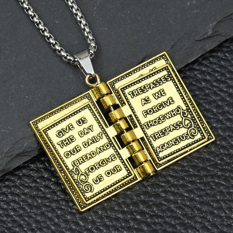 🔥Hot Sale 50% Off🔥Vintage Bible Pendant Necklace