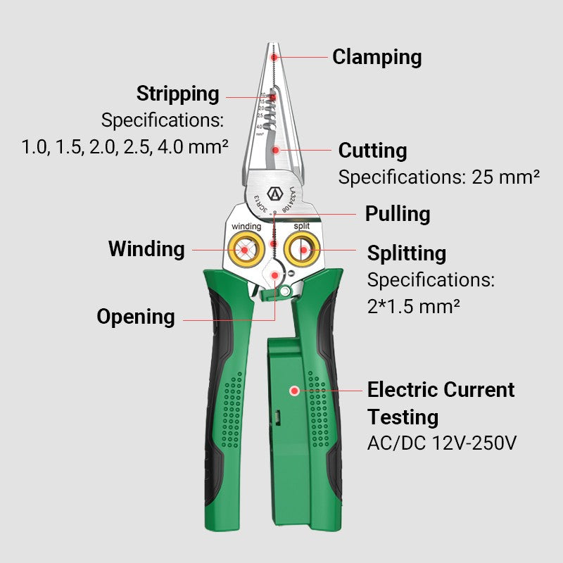 🔥HOT SALE 50% OFF🔥8-in-1 Multi-Functional Wire Stripper Scissors