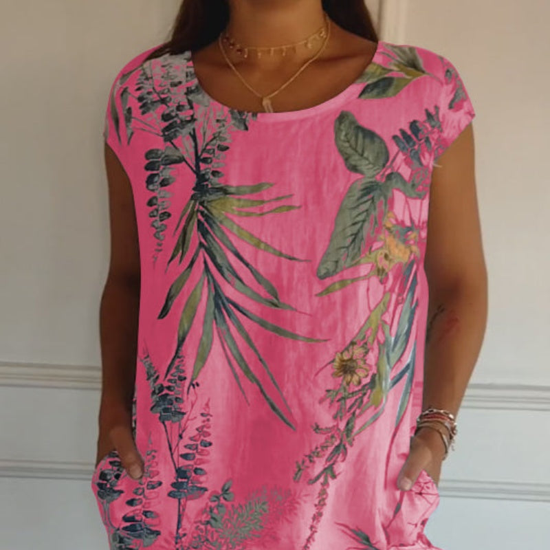 💖Limited Sale 50% OFF💖Casual Printed Dress with Pockets