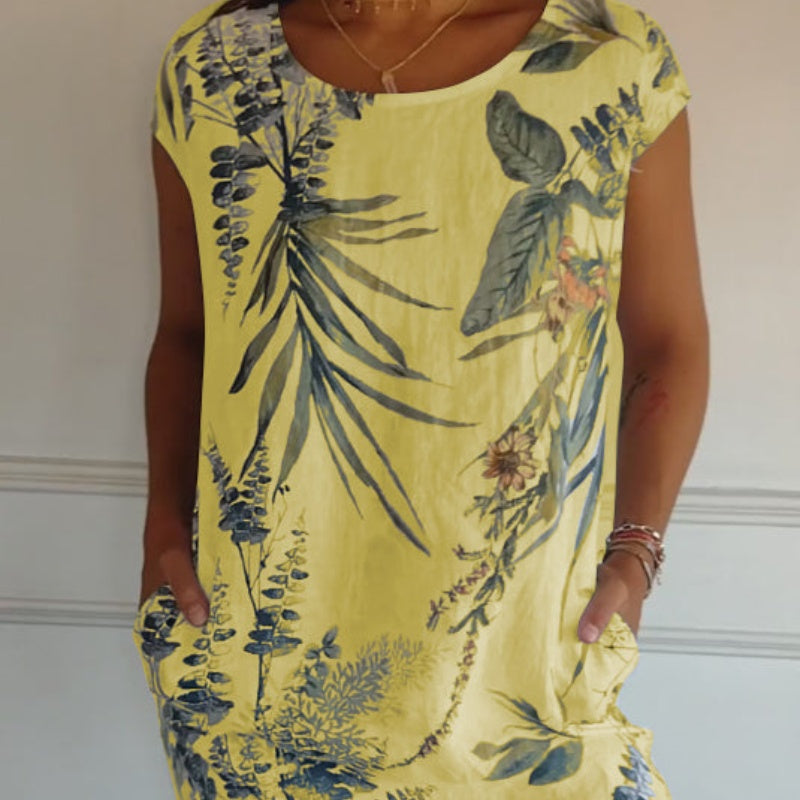 💖Limited Sale 50% OFF💖Casual Printed Dress with Pockets