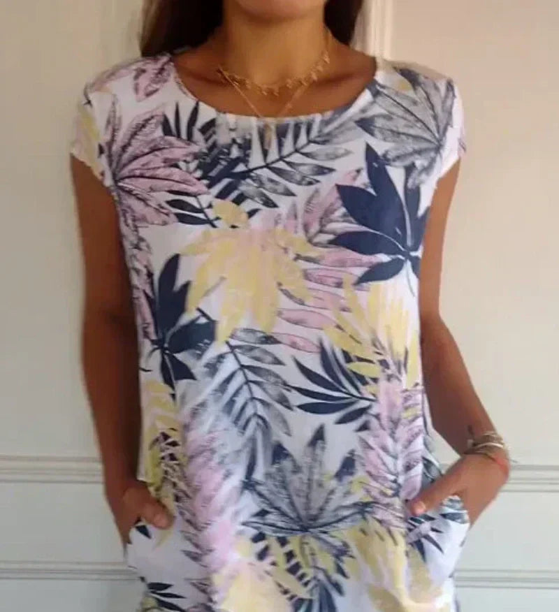 💖Limited Sale 50% OFF💖Casual Printed Dress with Pockets