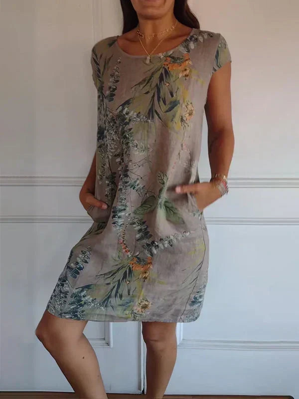 💖Limited Sale 50% OFF💖Casual Printed Dress with Pockets