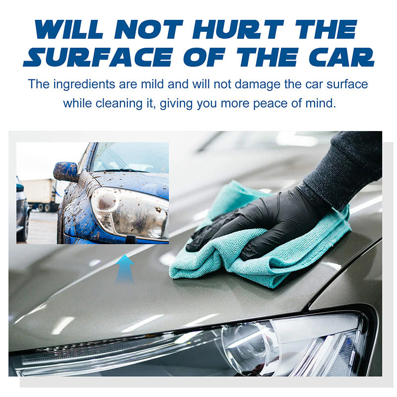 🔥2025 New Arrival🔥 Sanftes, effektives Auto-Reinigungsspray mit Schwamm und Lappen