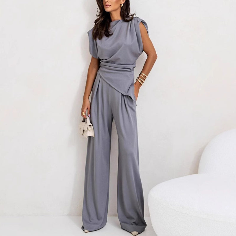💖Limited Sale 50% OFF💖Women’s Elegant Solid Color Two-Piece Set