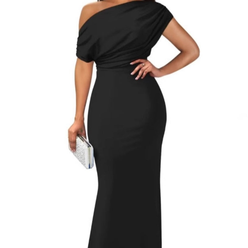 💖Limited Sale 50% OFF💖Women's Elegant Solid Color Strapless Slim Long Dresses