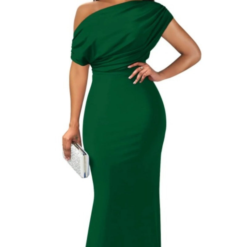 💖Limited Sale 50% OFF💖Women's Elegant Solid Color Strapless Slim Long Dresses