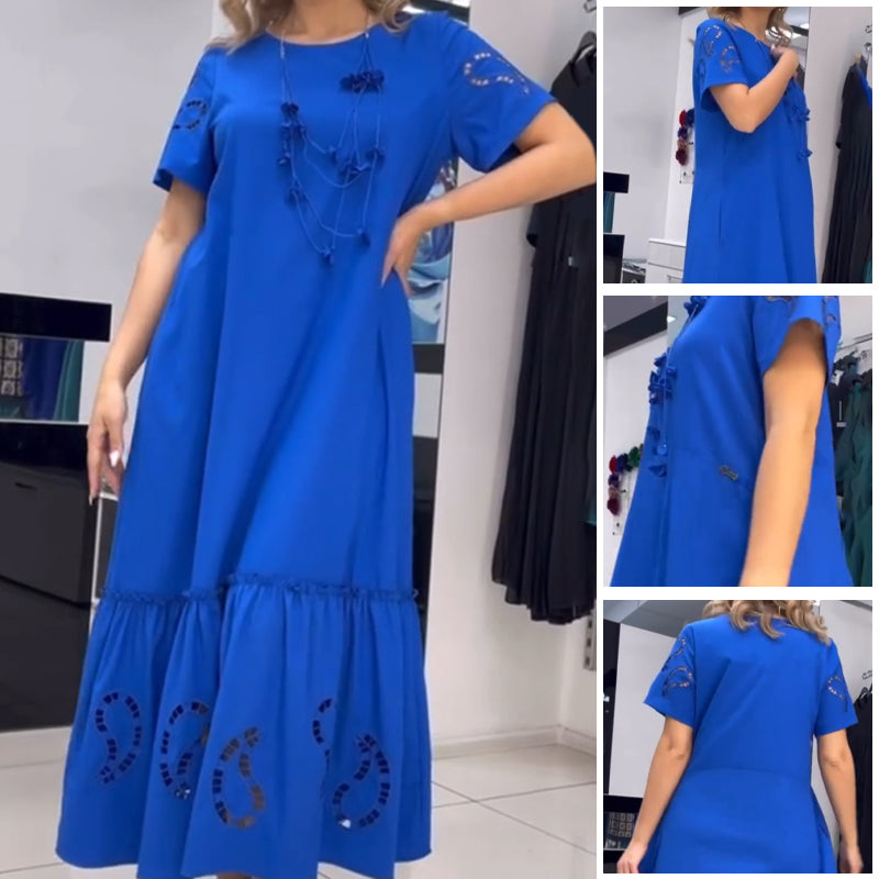 💕Limited Sale 50% OFF💕Women's Round Neck Loose Dress