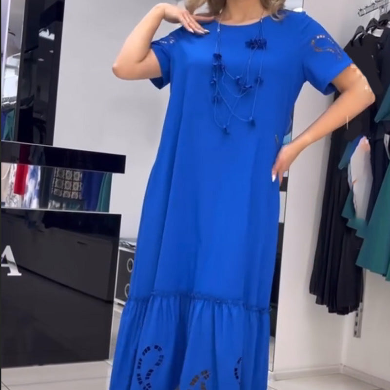 💕Limited Sale 50% OFF💕Women's Round Neck Loose Dress