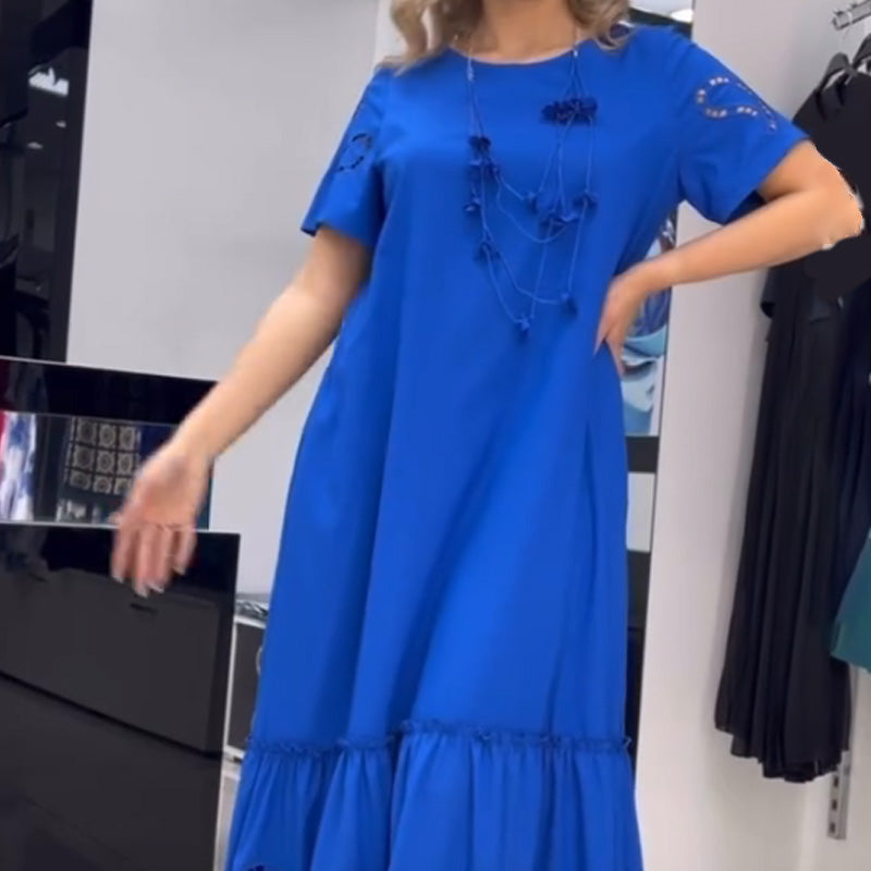 💕Limited Sale 50% OFF💕Women's Round Neck Loose Dress