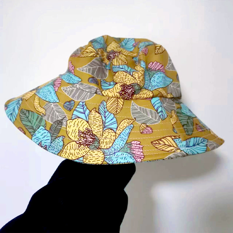 ⏳ Limited time 50% off! 💥Floral Large Brimmed Sun Hat with Mask(The more you buy, the higher the discount)
