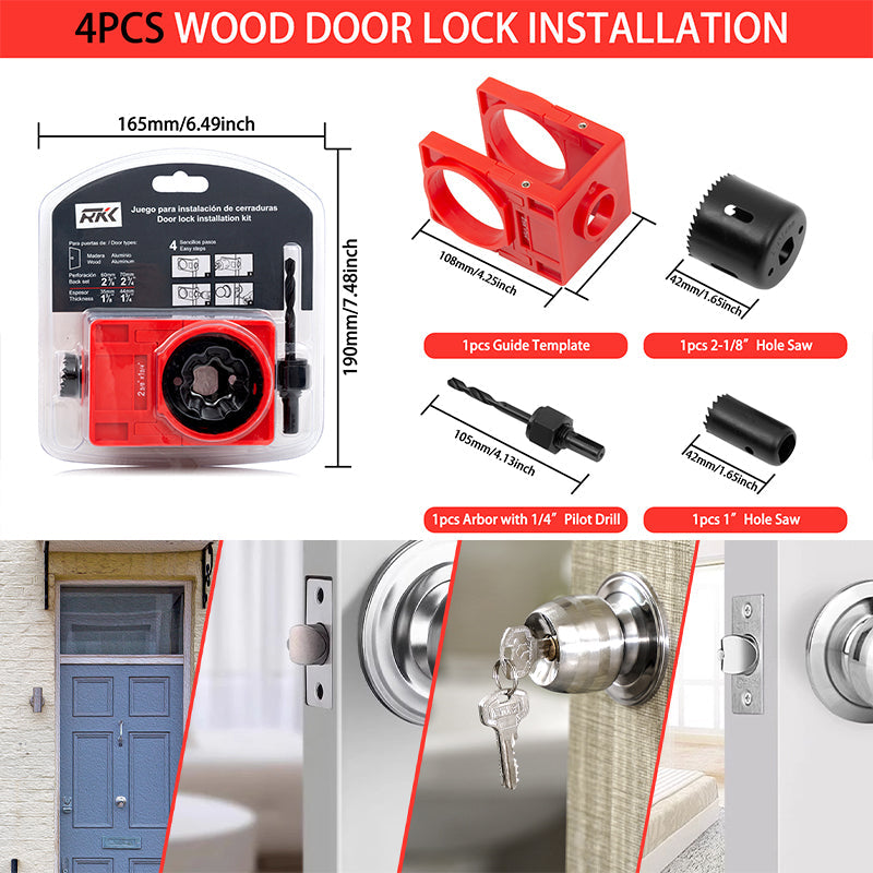 🔥Hot Sale 50%🔥Door Lock Installation Kit