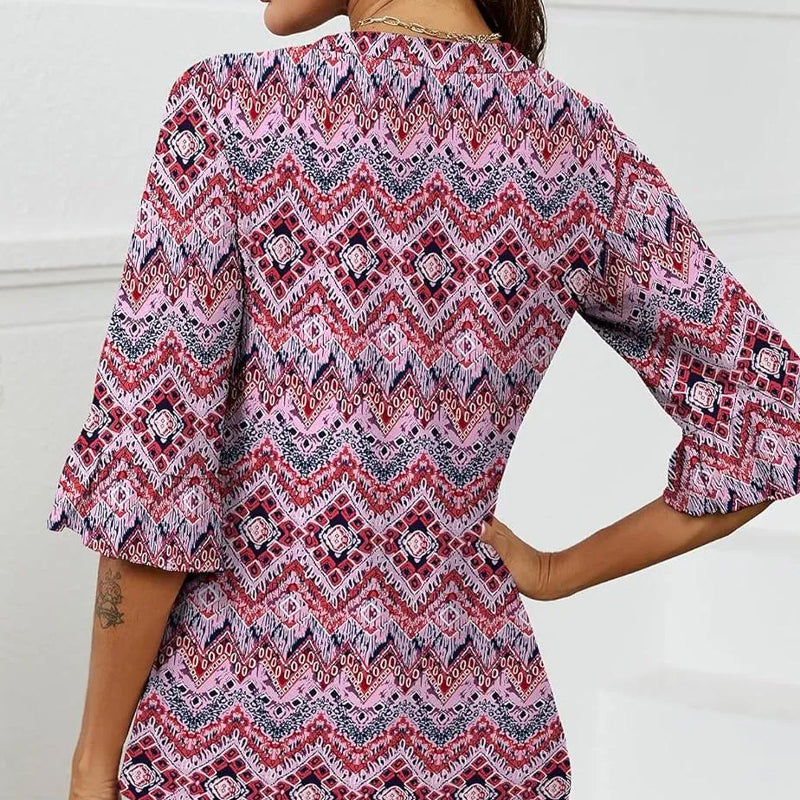 💖LAST DAY SALE 50% OFF💖Women's Elegant Ruffle Sleeve V-Neck Tops