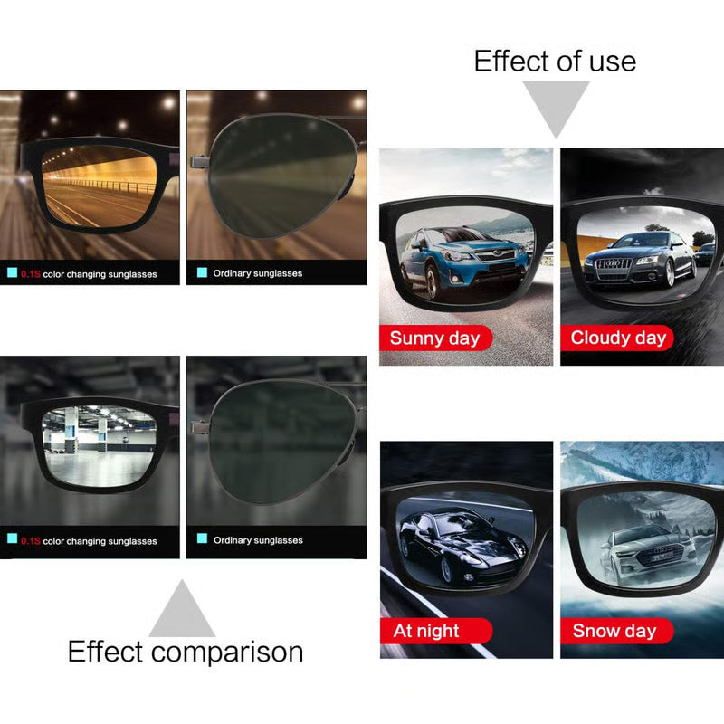 ✨LAST DAY SALE 50% OFF✨Auto-Dimming Sunglasses - HD Vision in Any Light 🌥️🛡️ 100% UV Blocking