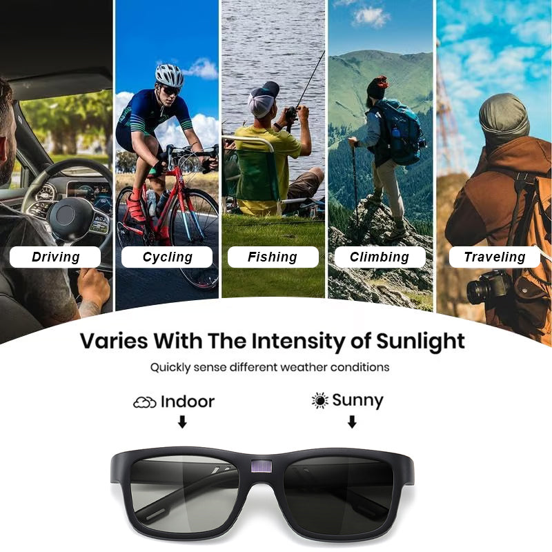 ✨LAST DAY SALE 50% OFF✨Auto-Dimming Sunglasses - HD Vision in Any Light 🌥️🛡️ 100% UV Blocking