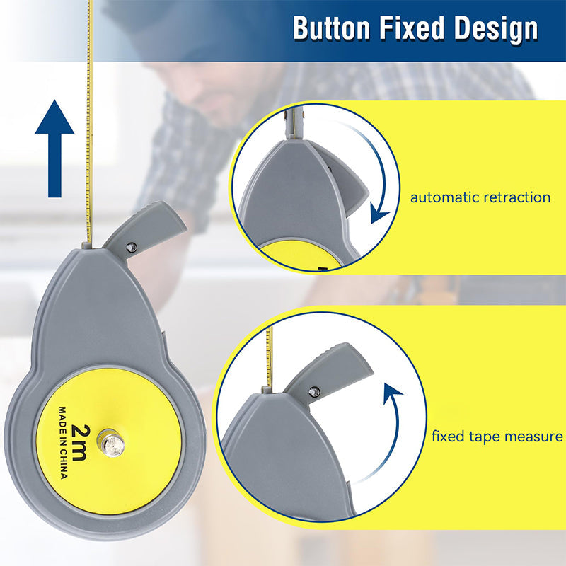 ✨LAST DAY SALE 50% OFF✨Retractable Tape Measure Compass