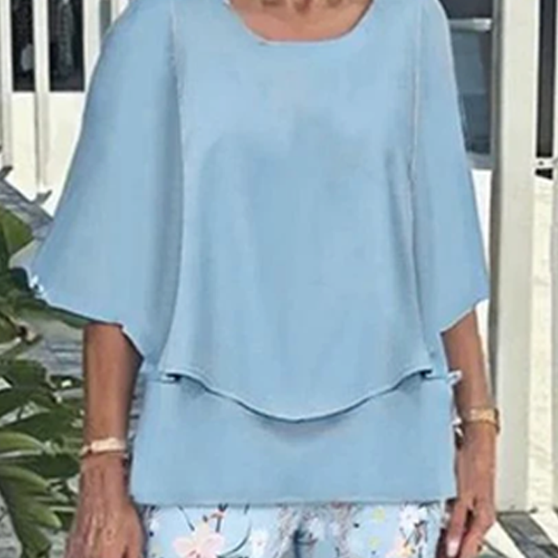 đ„LAST DAY SALE - 49% OFFđ„Womenâs Printed Pants and Crew Neck Top Set
