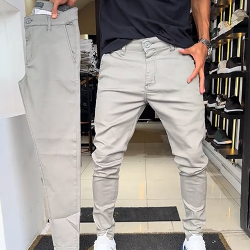 ✨Neues Design für 2025👖Herren Slim-Fit Freizeithose in Unifarben