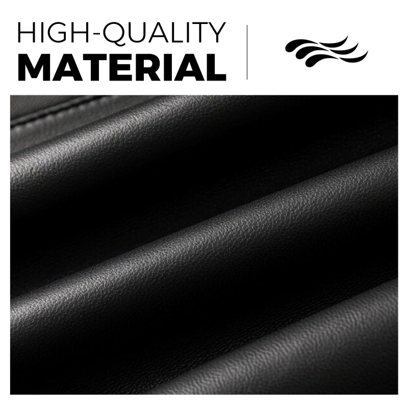 Modische Herren-Lederjacke mit Ährenmuster