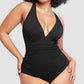 💖Last Day Special Price £12.99!!💥-👙Smart Sculpt Plunge Swimsuit Flatter Your Figure