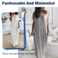 🔥🔥Last Day Special Discount💃Women's Summer Casual Loose Solid Color Short-Sleeve Long Dress