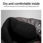 🎁Schwarze lässige, vielseitige Herren-Stiefeletten aus echtem Leder