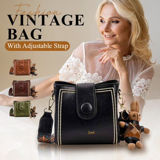 🔥Limited time 50% off🔥👜Vintage Fashion Bag with Adjustable Wider Shoulder Strap