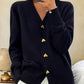 🌸Women's Casual Autumn Plain Yarn Buttoned Cardigan