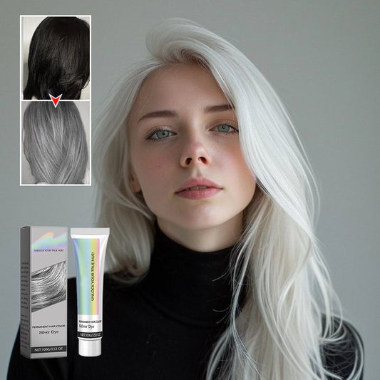 🏆#1 Bestselling🏆2-in-1 Natural Essence Extract Silver Hair Dye
