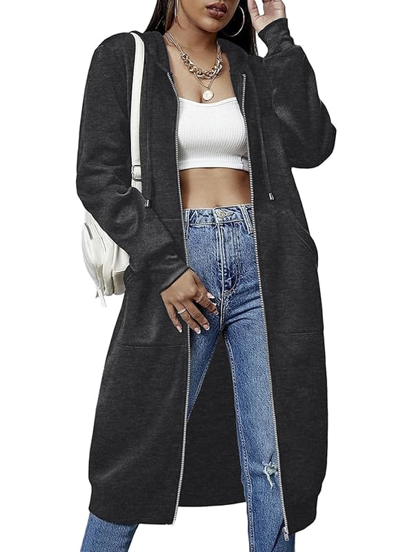🥳Last Day Sale 49% Off🔥Women Casual Zip up Fleece Hoodies