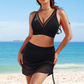 🏝️💖LAST DAY SALE 50% OFF💖👙Slimming Mesh Sheer Sarong Wraps Tummy Control Swimsuit