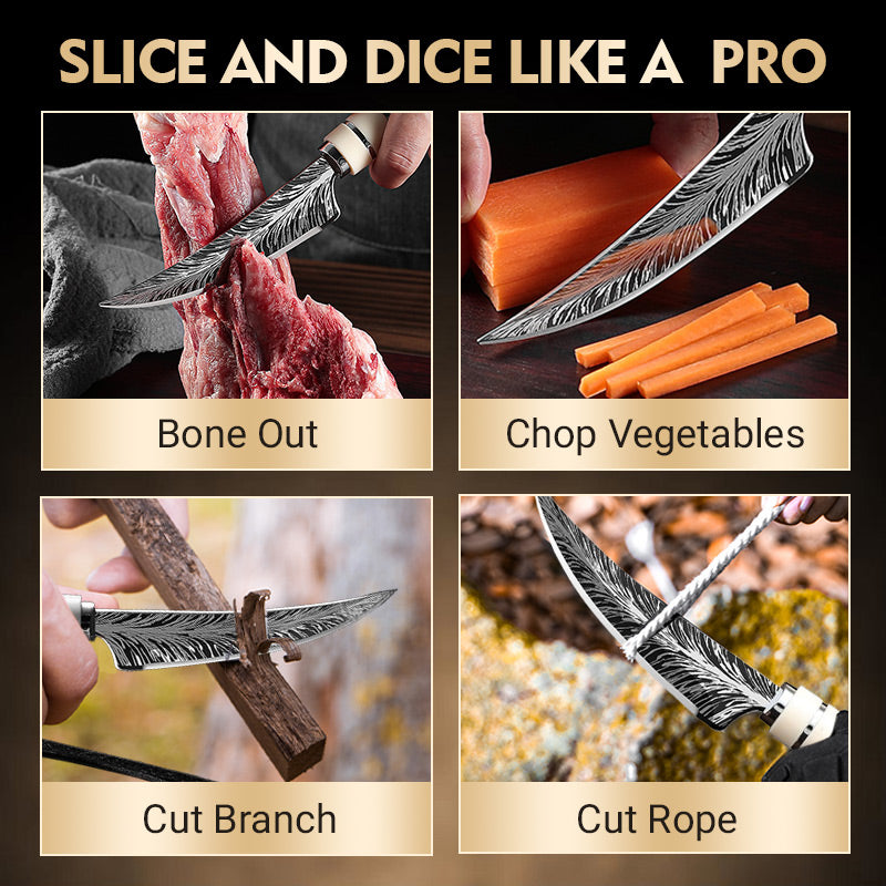 🔥2025 New Arrival 50%  OFF🔥Sharp Curved Blade Boning Knife Set with Gift Box