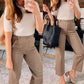 ⏳ Limited time 50% off! 💥Stretch Twill Cropped Wide Leg Pants | High Waist + Stretch Twill（The more you buy, the higher the discount）
