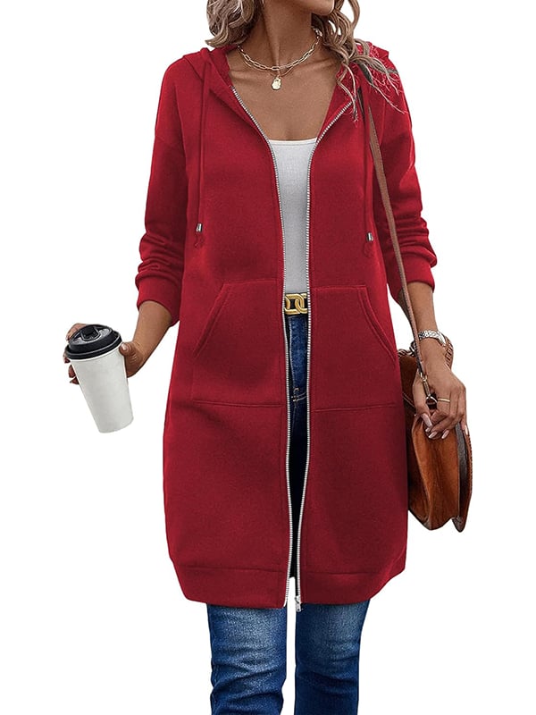 🥳Last Day Sale 49% Off🔥Women Casual Zip up Fleece Hoodies