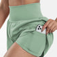💖LAST DAY SALE 50% OFF💖High Waisted 2-in-1 Yoga Shorts & Side Pockets