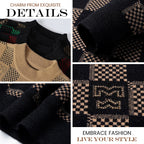 🔥Heißer Verkauf 54% OFF 🔥 Herren kariert gedruckt Mock Neck Verdickter Pullover Pullover